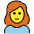 Woman Red Hair Emoji from OpenMoji Set