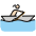 Woman Rowing Boat Light Skin Tone Emoji from OpenMoji Set