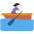 Woman Rowing Boat Light Skin Tone Emoji from Twemoji Set