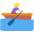 Woman Rowing Boat Medium Light Skin Tone Emoji from Twemoji Set