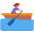 Woman Rowing Boat Medium Skin Tone Emoji from Twemoji Set