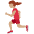Woman Running Medium Skin Tone Emoji from Twemoji Set