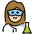 Woman Scientist Light Skin Tone Emoji from OpenMoji Set