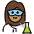 Woman Scientist Medium Skin Tone Emoji from OpenMoji Set