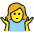 Woman Shrugging Emoji from OpenMoji Set