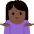 Woman Shrugging Dark Skin Tone Emoji from Twemoji Set