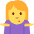 Woman Shrugging Emoji from Twemoji Set