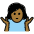 Woman Shrugging Medium Dark Skin Tone Emoji from OpenMoji Set