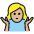 Woman Shrugging Medium Light Skin Tone Emoji from OpenMoji Set