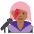 Woman Singer Medium Dark Skin Tone Emoji from Twemoji Set