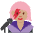 Woman Singer Medium Skin Tone Emoji from Twemoji Set