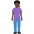 Woman Standing Dark Skin Tone Emoji from Twemoji Set