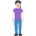 Woman Standing Light Skin Tone Emoji from Twemoji Set