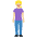 Woman Standing Medium Light Skin Tone Emoji from Twemoji Set