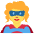 Woman Superhero Emoji from Twemoji Set