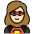 Woman Superhero Light Skin Tone Emoji from OpenMoji Set