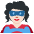 Woman Superhero Light Skin Tone Emoji from Twemoji Set