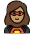 Woman Superhero Medium Skin Tone Emoji from OpenMoji Set