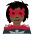 Woman Supervillain Dark Skin Tone Emoji from Twemoji Set