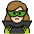 Woman Supervillain Light Skin Tone Emoji from OpenMoji Set