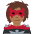 Woman Supervillain Medium Dark Skin Tone Emoji from Twemoji Set