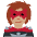 Woman Supervillain Medium Skin Tone Emoji from Twemoji Set