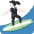 Woman Surfing Light Skin Tone Emoji from Twemoji Set