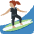 Woman Surfing Medium Skin Tone Emoji from Twemoji Set