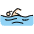 Woman Swimming Light Skin Tone Emoji from OpenMoji Set