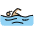 Woman Swimming Medium Light Skin Tone Emoji from OpenMoji Set