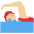 Woman Swimming Medium Light Skin Tone Emoji from Twemoji Set