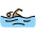 Woman Swimming Medium Skin Tone Emoji from OpenMoji Set