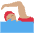 Woman Swimming Medium Skin Tone Emoji from Twemoji Set