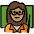 Woman Teacher Medium Skin Tone Emoji from OpenMoji Set