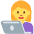 Woman Technologist Emoji from Twemoji Set