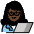 Woman Technologist Dark Skin Tone Emoji from OpenMoji Set