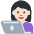 Woman Technologist Light Skin Tone Emoji from Twemoji Set