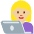 Woman Technologist Medium Light Skin Tone Emoji from Twemoji Set