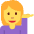 Woman Tipping Hand Emoji from Twemoji Set
