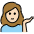 Woman Tipping Hand Light Skin Tone Emoji from OpenMoji Set