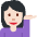 Woman Tipping Hand Light Skin Tone Emoji from Twemoji Set
