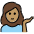 Woman Tipping Hand Medium Skin Tone Emoji from OpenMoji Set