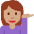 Woman Tipping Hand Medium Skin Tone Emoji from Twemoji Set