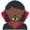 Woman Vampire Dark Skin Tone Emoji from Twemoji Set