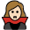 Woman Vampire Light Skin Tone Emoji from OpenMoji Set