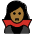Woman Vampire Medium Dark Skin Tone Emoji from OpenMoji Set