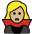 Woman Vampire Medium Light Skin Tone Emoji from OpenMoji Set