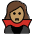Woman Vampire Medium Skin Tone Emoji from OpenMoji Set