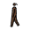 Woman Walking Dark Skin Tone Emoji from OpenMoji Set