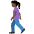 Woman Walking Dark Skin Tone Emoji from Twemoji Set